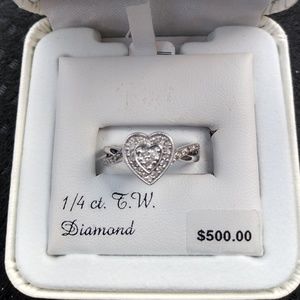 Diamond Heart Ring